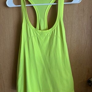 Lululemon Neon Yellow Racerback Tank Top